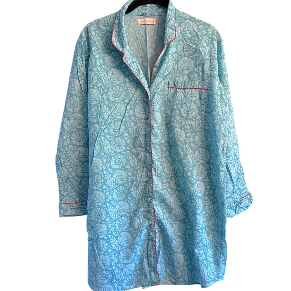 World Market Women’s Long Button Down Pajamas Long Sleeve Cotton Size S/M - Picture 1 of 13